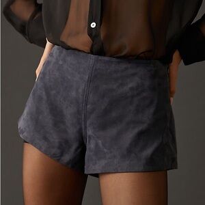 Anthropologie Suede Shorts